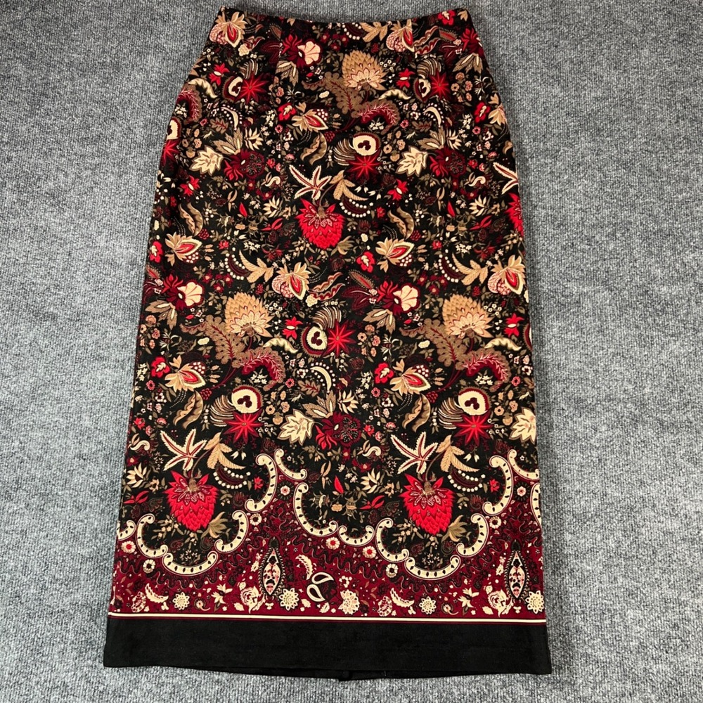 Briggs New York Women's Floral Print Long Skirt Size 12